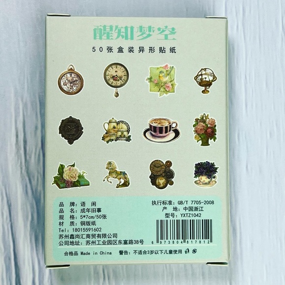 Old World Charm, Ornate Decor, Flowers, Books, Cherubs, And More, 50 Stickers - Picture 13 of 15